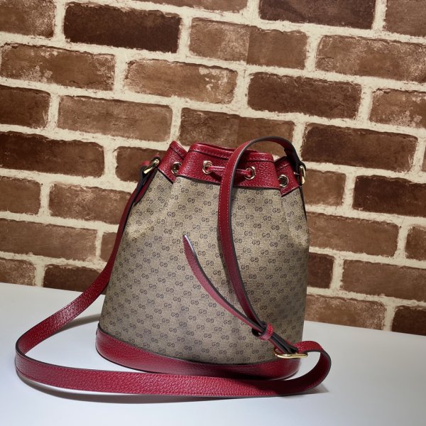 La Cordeline Borsa Secchio In Tela Di Cotone Rossa – 26x26x32 Cm – SACSERO – Con 6 Tasche E Alloggio Per Secchio